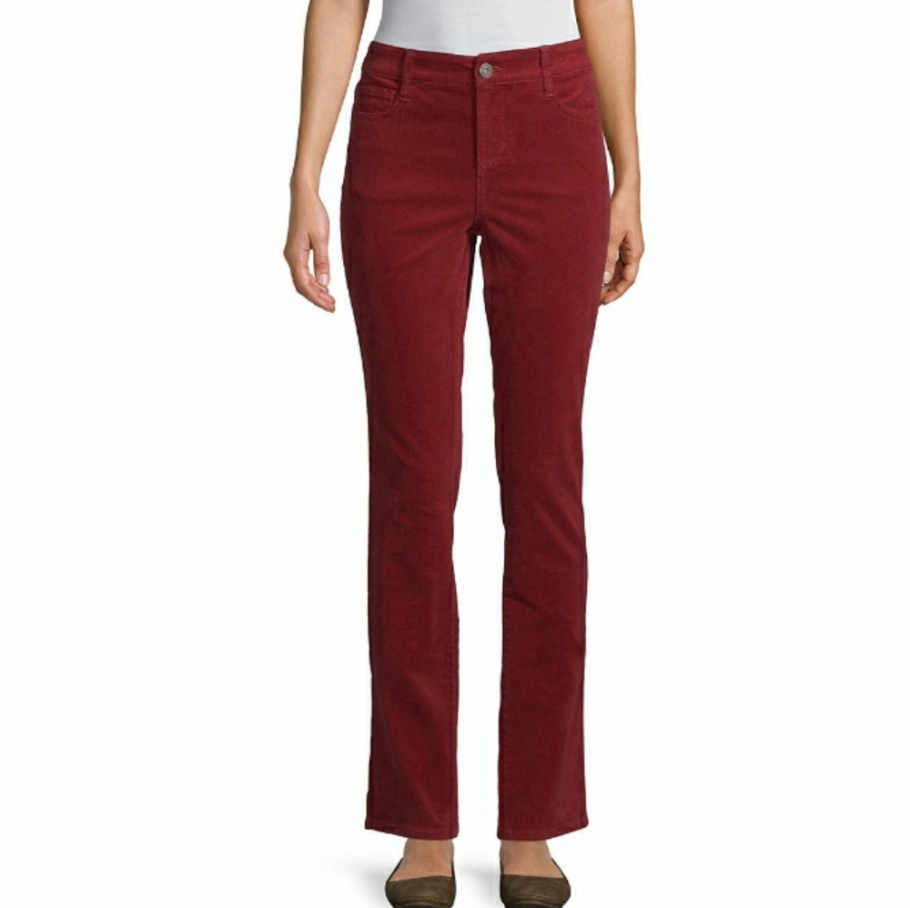 NWT*Corduroy straight leg SLIMMING jeans*sz 4P